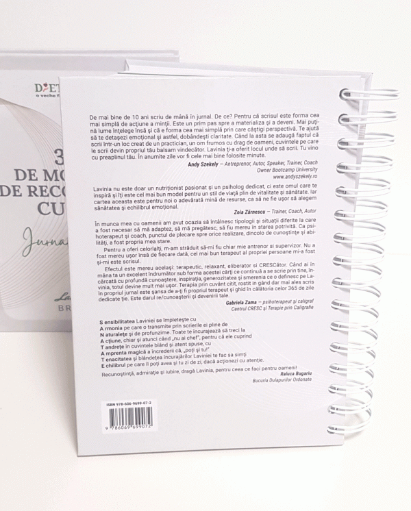 Jurnal terapeutic - 365 de momente de reconectare cu tine | Lavinia Bratu