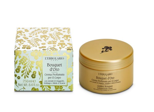 Crema de corp parfumata Golden Bouquet, 250ml, L'Erbolario