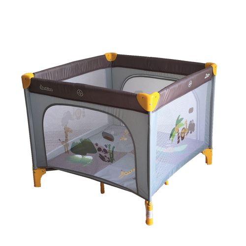 Tarc de joaca 93 x 93 x 78 Bebino Playard zoo grey