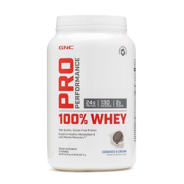 932f7a2bce516_369950_1.jpg Proteina din zer cu aroma de biscuiti si crema Pro Performance 100%, 857.5g, GNC