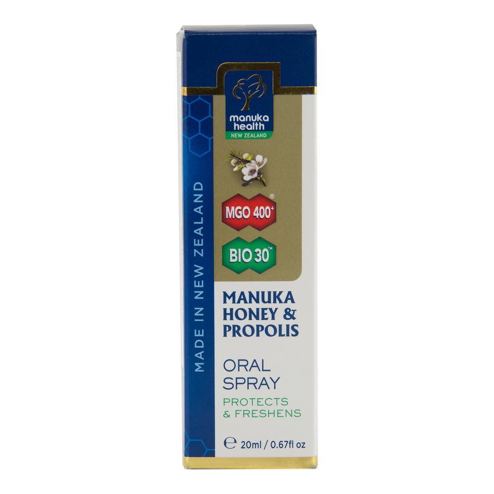Spray oral cu Miere de Manuka naturala MGO™ 400+ si Propolis BIO30™, 20 ml