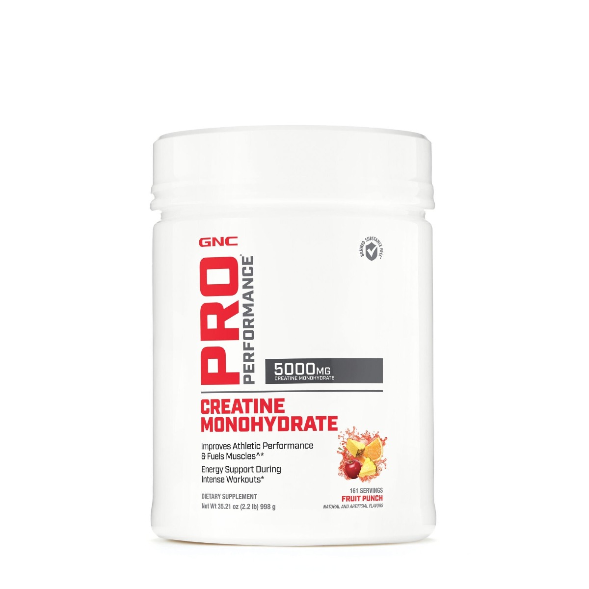 952451a0b5516_386488_1_1.jpg Creatina monohidratata 5000mg cu aroma de fructe Pro Performance, 998g, GNC