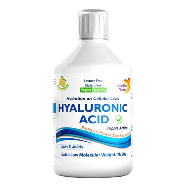 Acid hialuronic lichid cu 100mg per doza Swedish Nutra, 500 ml, natural