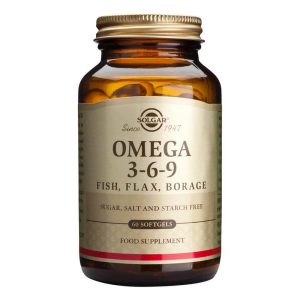 Acizi grasi Omega 3-6-9 (Peste, In, Limba mielului) 60 capsule moi, Solgar, natural