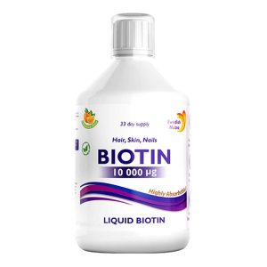 Biotina lichida 10.000mcg Swedish Nutra, 500ml, natural