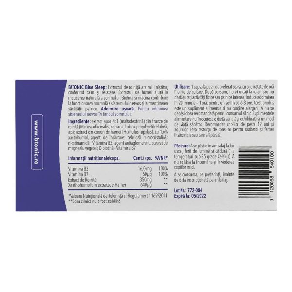 Blue Sleep 30 capsule BITONIC, natural