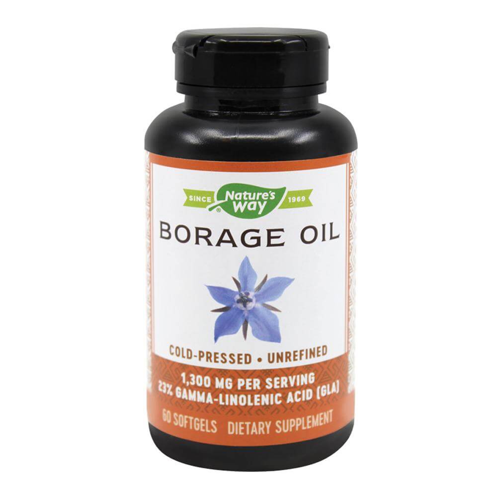 Borage Oil 1300mg 60 capsule moi Nature's Way, natural, Secom