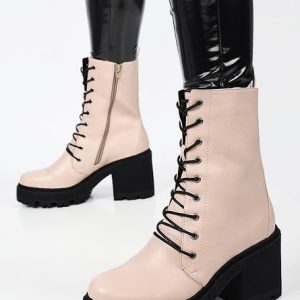 Botine cu toc Francesca Roz