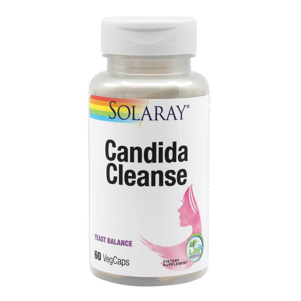 Candida Cleanse 60 capsule vegetale Solaray, natural, Secom