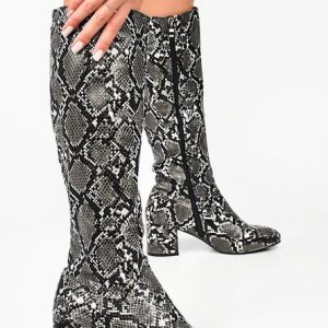 Cizme cu toc Claudie Negre