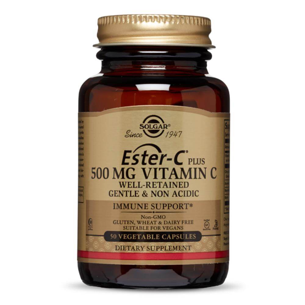 Ester-C Plus (Ascorbat de calciu/Vitamina C) 500mg 50 capsule, Solgar, natural