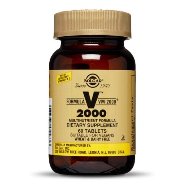 Formula VM 2000 (Multinutrienti) 60 tablete, Solgar, natural