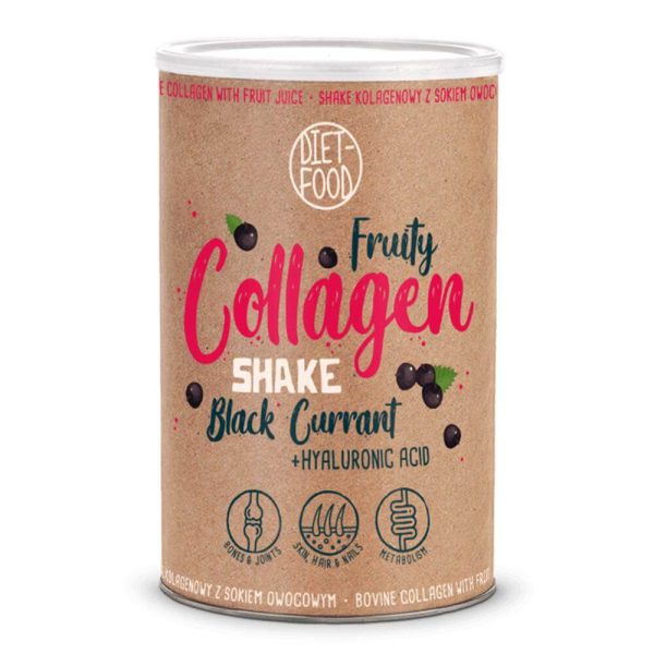 Fruity Collagen Shake cu coacaze negre Diet Food, 300 g, natural