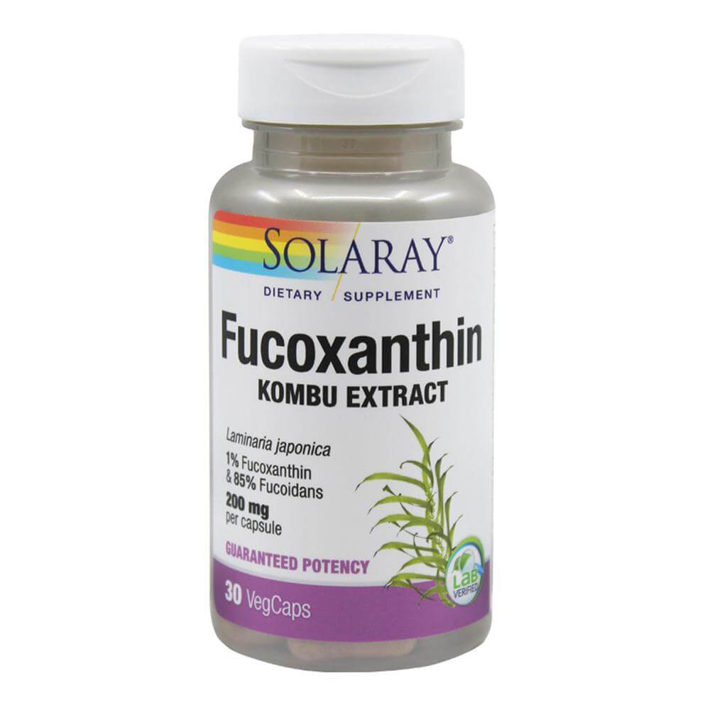 Fucoxanthin 30 capsule vegetale Solaray, natural, Secom