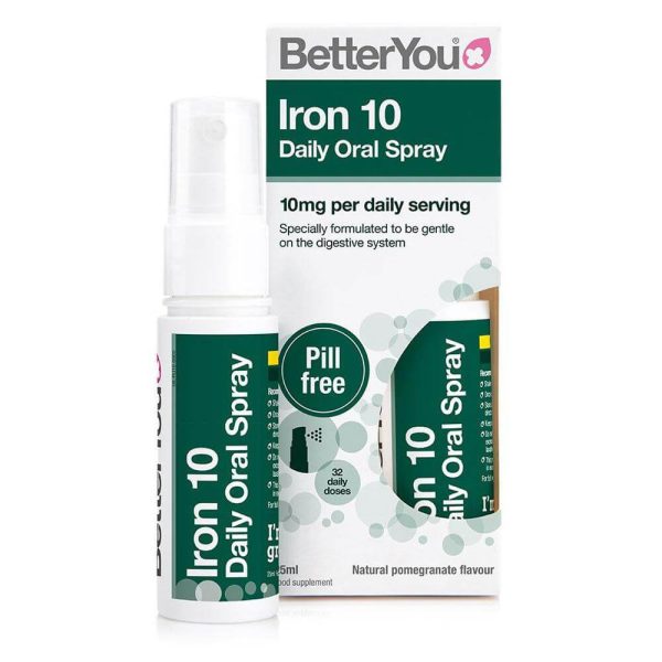 Iron 10 Fier Spray Oral BetterYou, 32 doze zilnice, 25 ml, natural