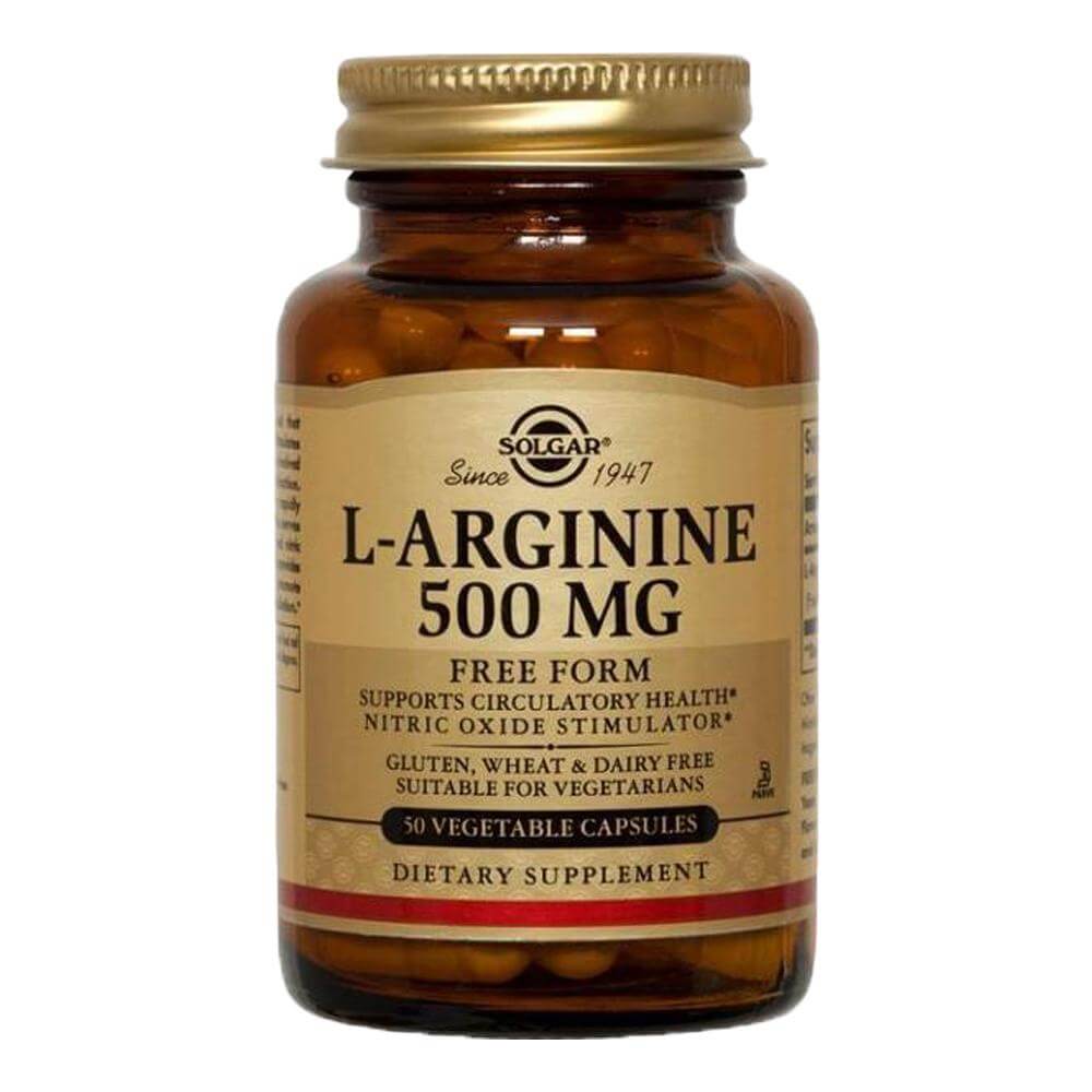 L-ARGININE (Aminoacid L-arginina) 500mg 50 capsule, Solgar, natural
