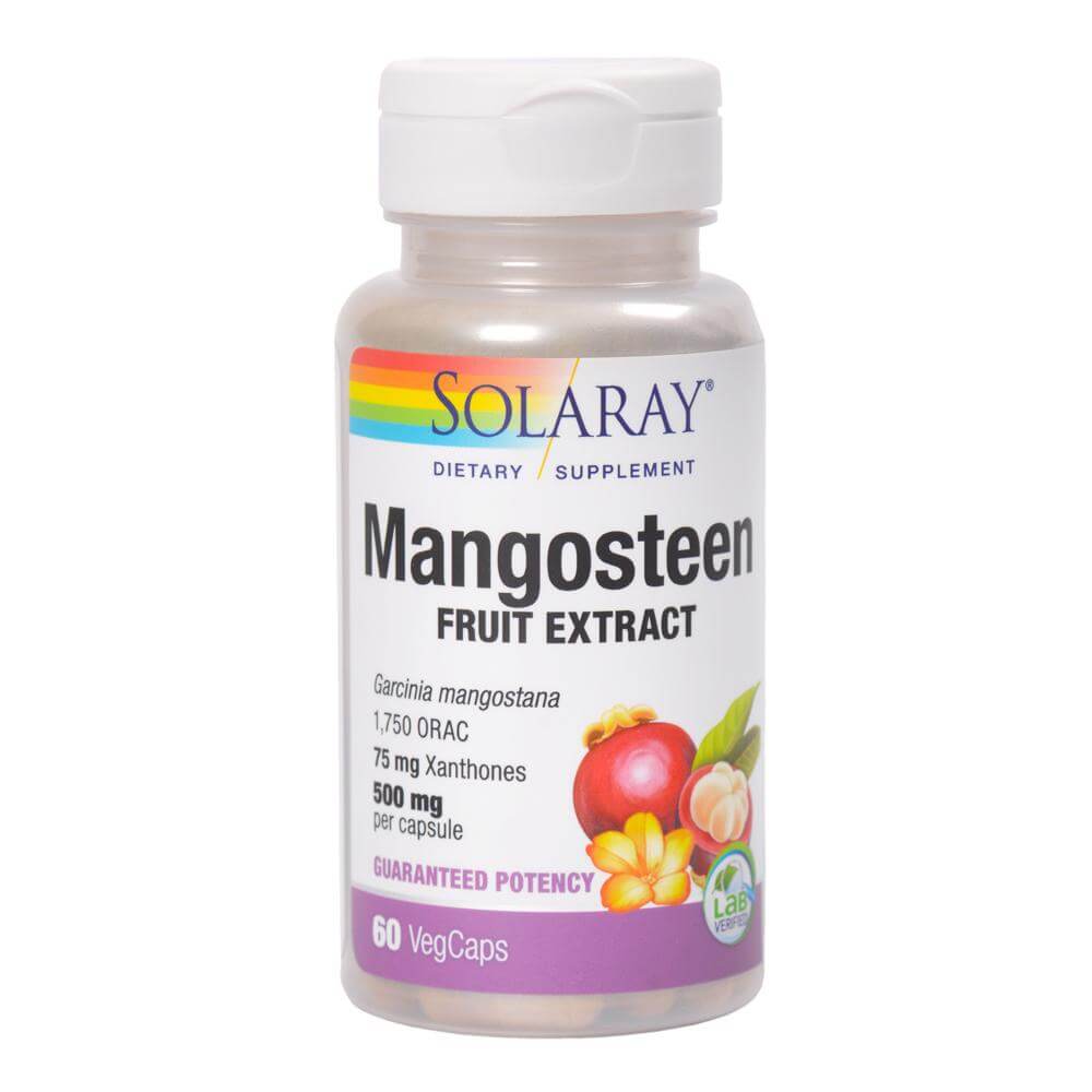 Mangosteen Extract 500mg 60 capsule vegetale Solaray, natural, Secom