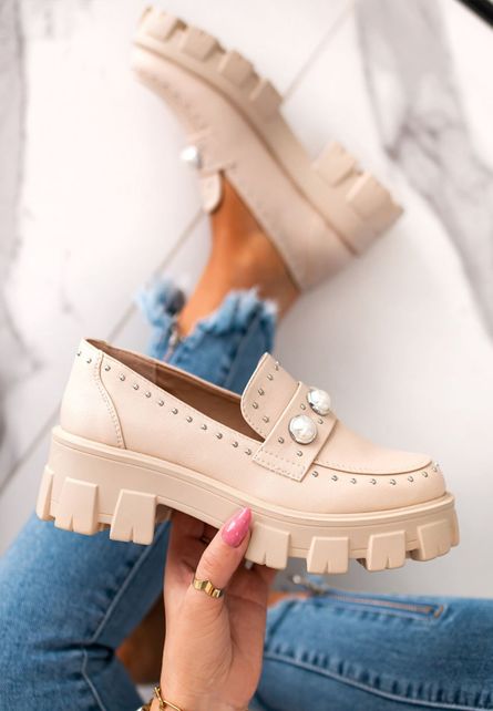 Pantofi casual Janira Bej