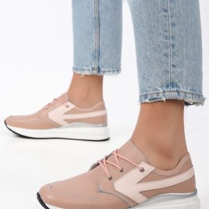Pantofi piele Anelia Roz