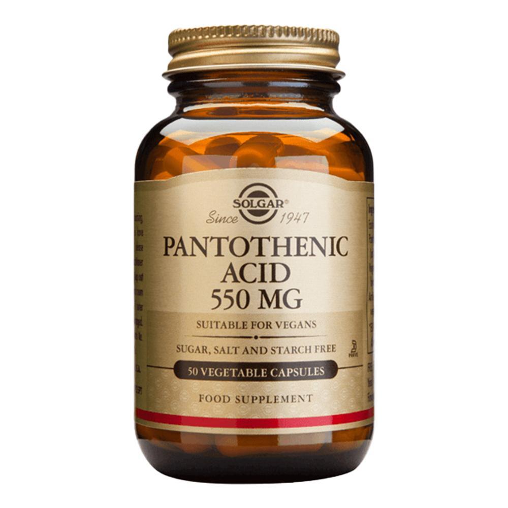 PantothenicacidAcidpantotenicVitaminaB5550mg50capsule_Solgar_natural_j.jpg Pantothenic acid (Acid pantotenic/Vitamina B5) 550mg 50 capsule, Solgar, natural