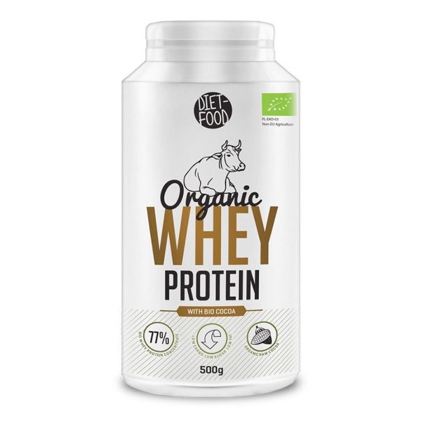 Proteinadinzer_cacao_steviaDietFood_bio_500g_J.jpg Proteina din zer + cacao + stevia Diet Food, bio, 500 g