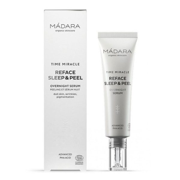 SerdenoapteTIMEMIRACLEREFACESLEEP_PEELMadara_bio_30ml_j.jpg Ser de noapte TIME MIRACLE REFACE SLEEP & PEEL Madara, bio, 30 ml