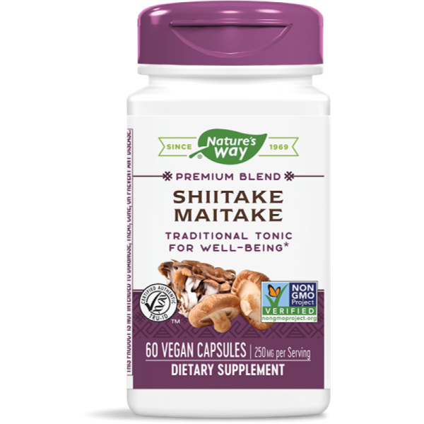 Shiitake-maitake-800x800-1.png Shiitake Maitake 60 Caps - Nature's Way