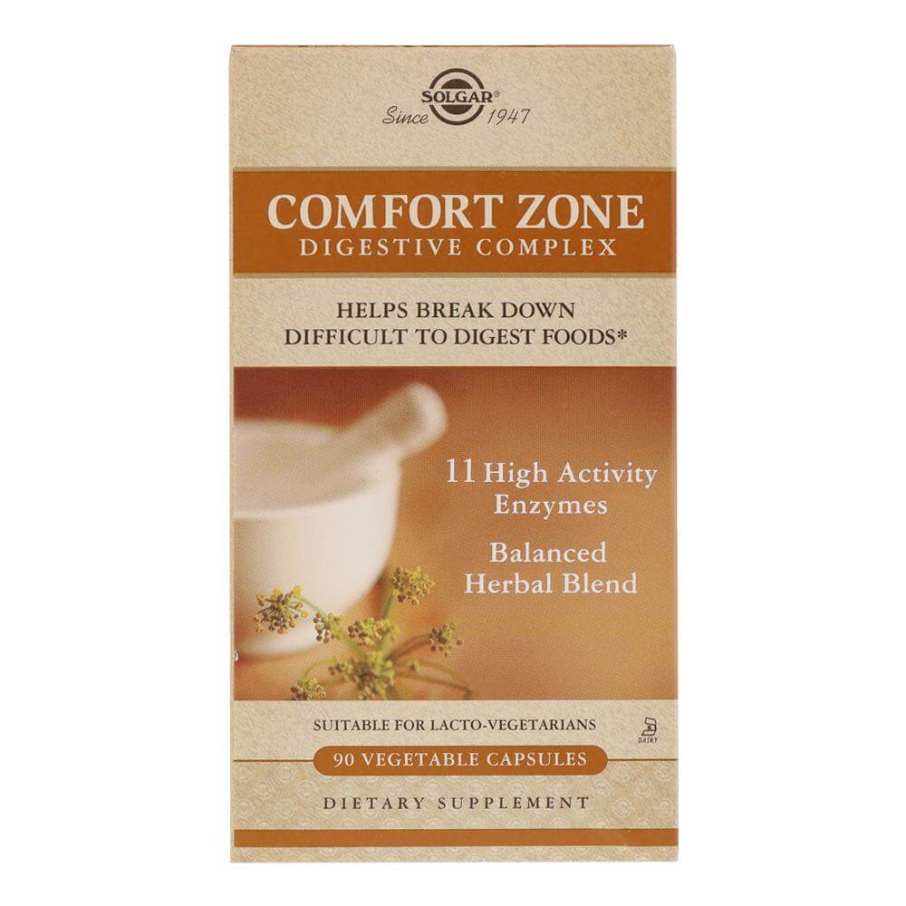Comfort Zone Digestive Complex (enzime digestive) 90 capsule, Solgar, natural