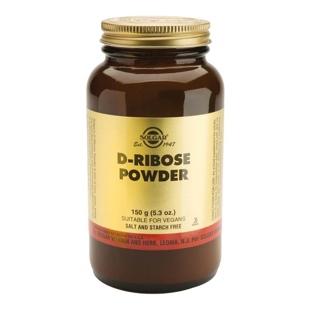 D-Ribose powder (D-riboza) 150g pudra, Solgar, natural