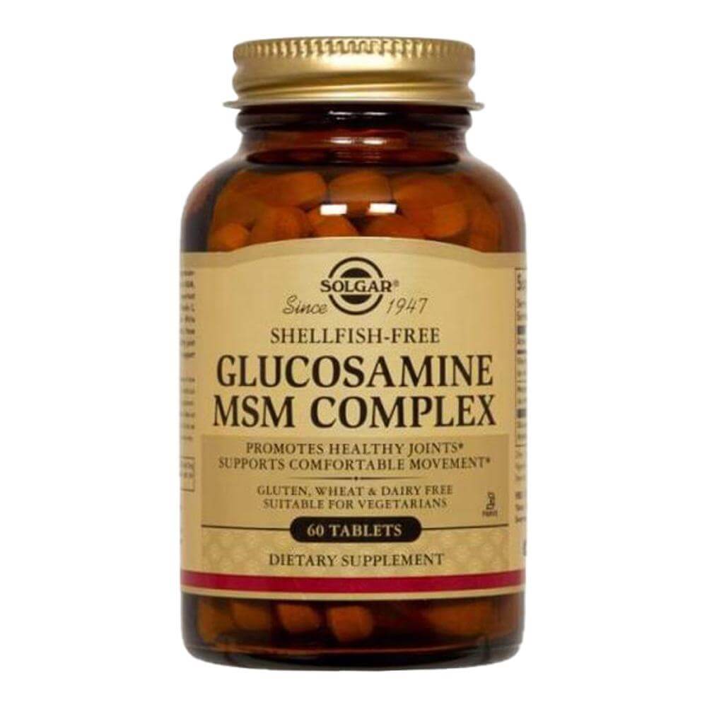 Glucosamine MSM Complex (Glucozamina, Metilsulfonilmetan) 60 tablete, Solgar, natural