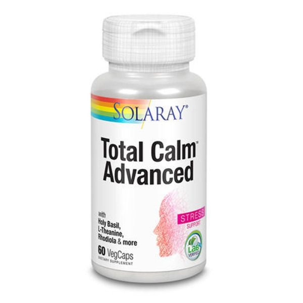TotalCalmAdvanced_MoodSupportFormula_60capsule_natural_Secom_j.jpg Total Calm Advanced, Mood Support Formula, 60 capsule Solaray, natural, Secom
