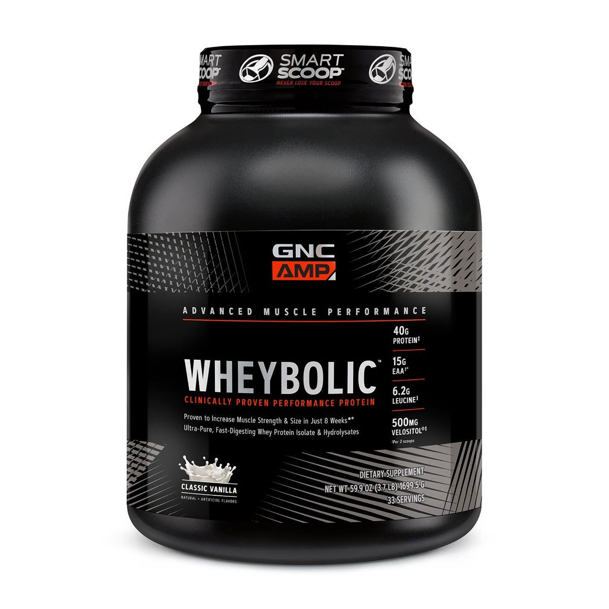 a292fd9188416_012360_gnc_amp_wheybolic_classic_vanilla_tub.jpg Proteina din zer cu aroma de vanilie, 1699.5g, GNC