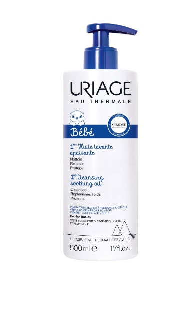 afd9c9cb8e006_ulei_500.png Ulei calmant de spalare pentru bebelusi 1er Bebe, 500ml, Uriage
