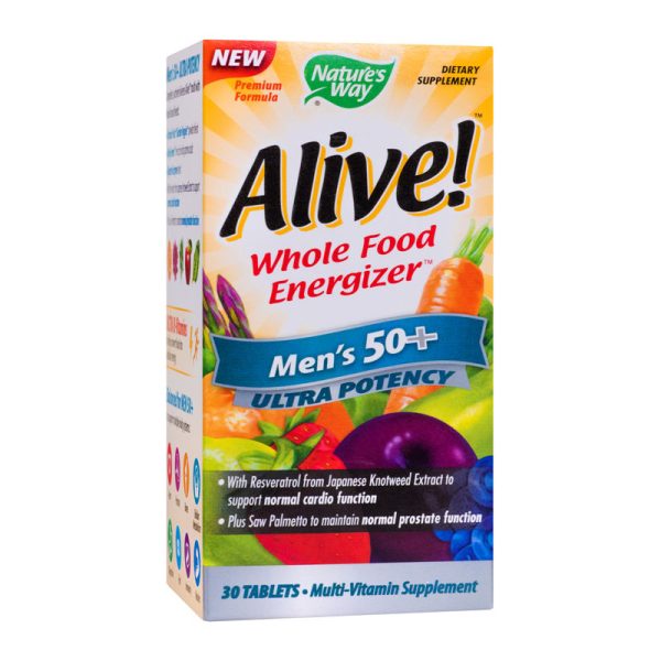 alive-men-s-ultra-potency-50-800x800-1.jpg Alive Once Daily Mens 50+ Ultra Nature's Way, 30 tablete, Secom