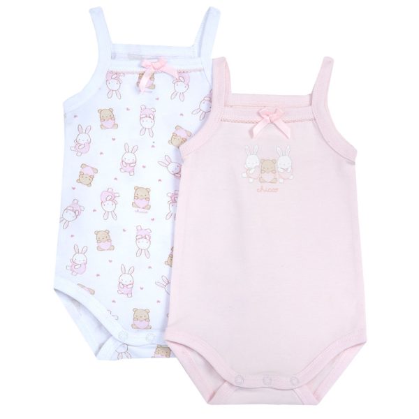 Body bebe Chicco, set 2 buc, roz, 11472
