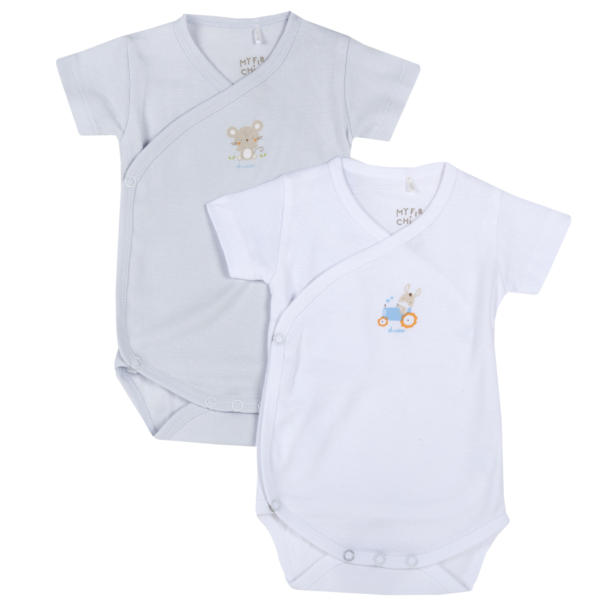 Body bebelusi Chicco, set 2 buc, albastru, 11504
