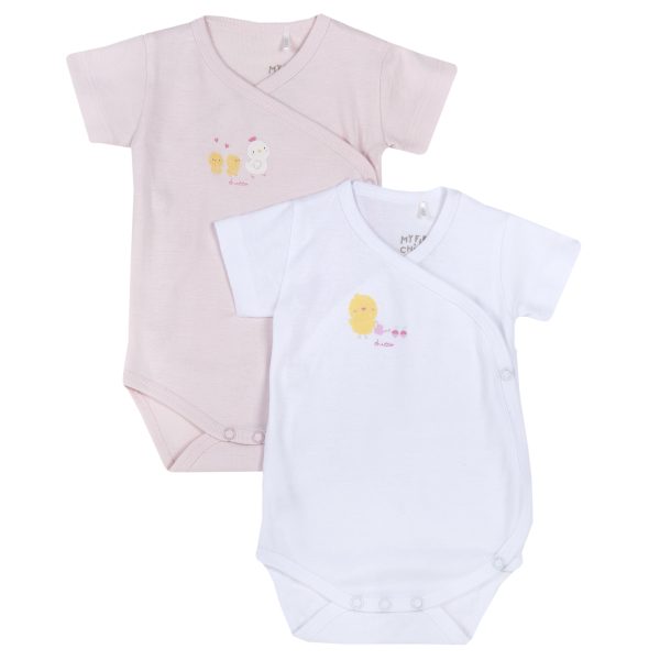 Body bebelusi Chicco, set 2 buc, roz, 11504