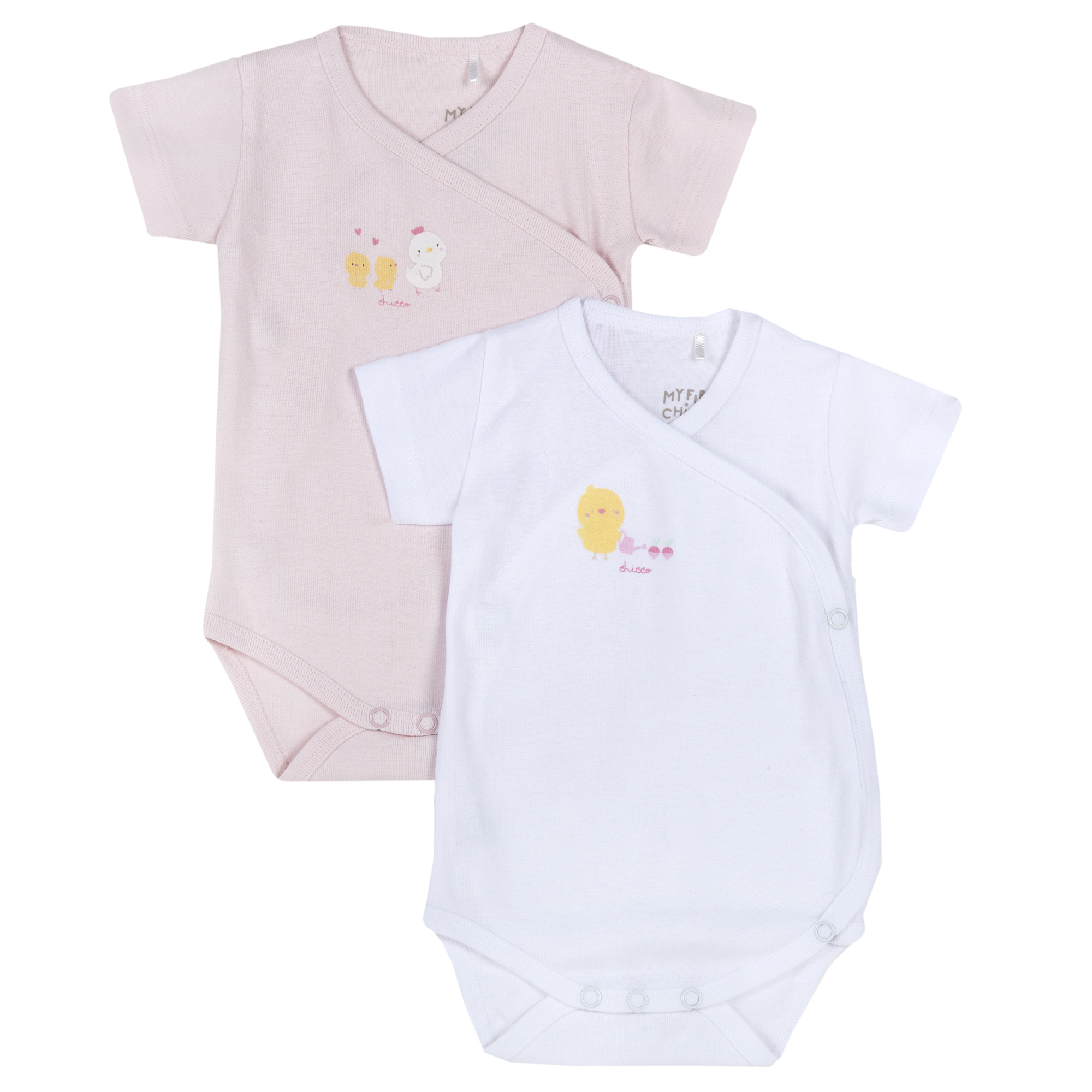 Body bebelusi Chicco, set 2 buc, roz, 11504