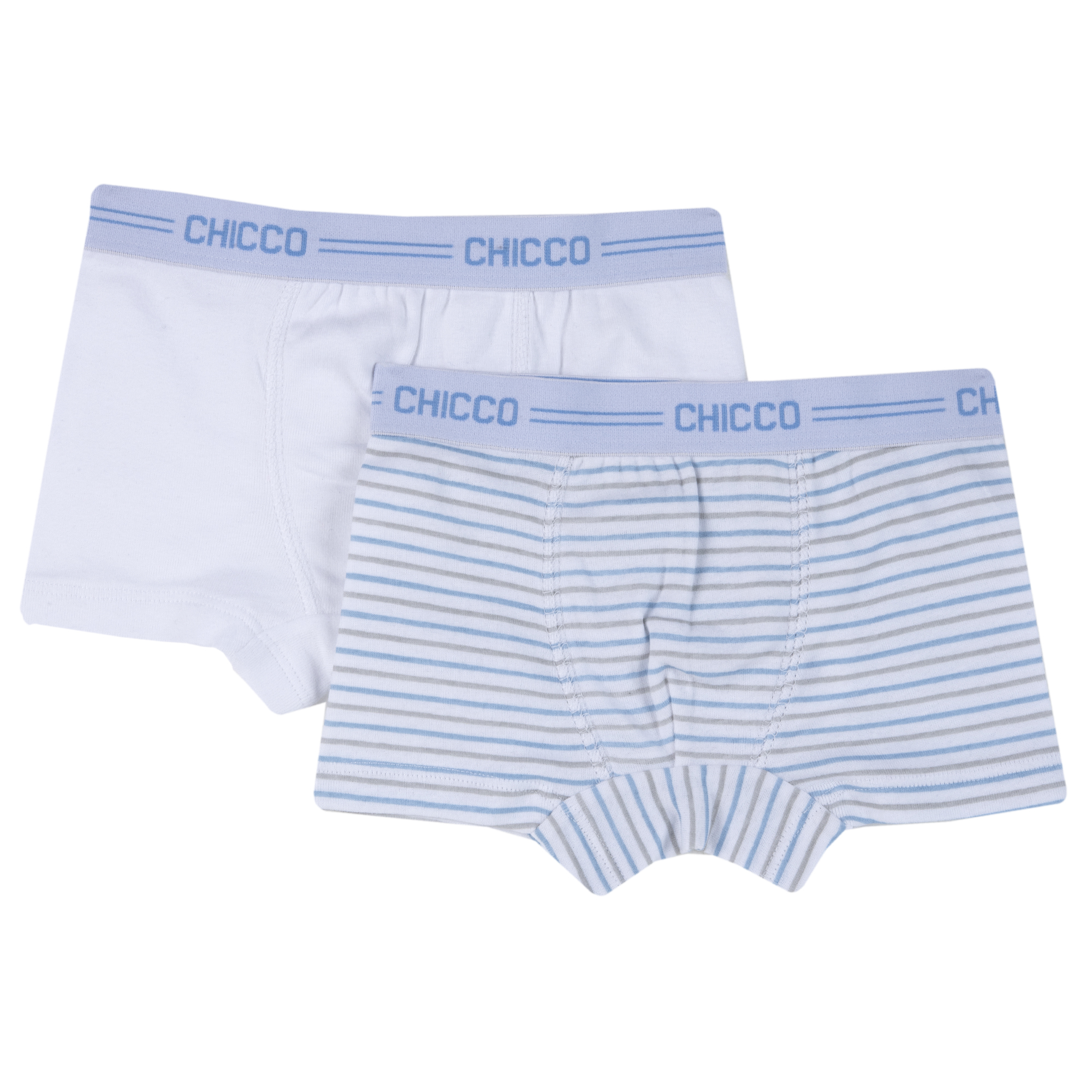 Boxeri baietei Chicco, alb cu bleu, 11494