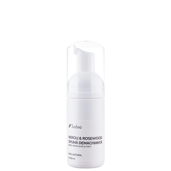 c01e1850bdd06_res_32e3dced77956ed.png Spuma demachianta pentru ten matur si uscat cu extract de Neroli si Rosewood, 100ml, Sabio
