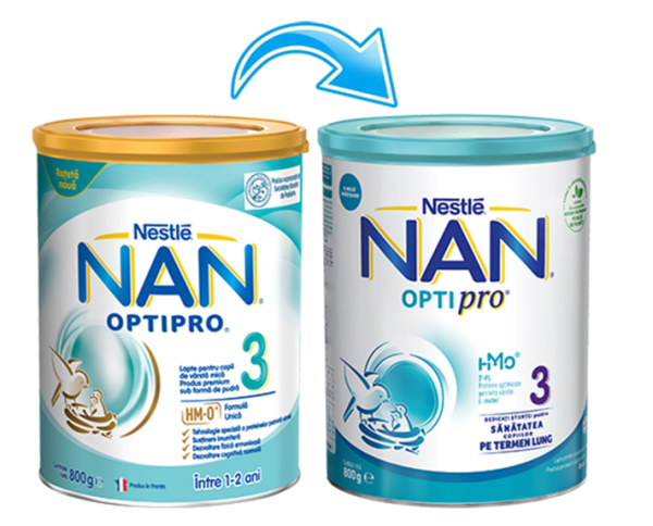 c8b5b22096806_7613034090010.png Lapte praf Nan 3 Optipro, incepand de la 12 luni, 800g, Nestle