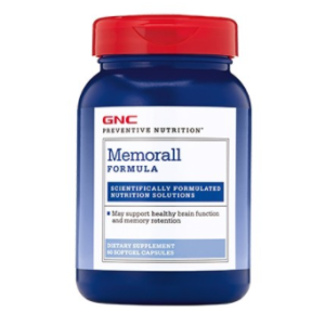 c960fccfe2816_048107147839.png Formula pentru sanatatea creierului si imbunatatirea memoriei Memorall, 60 capsule, GNC