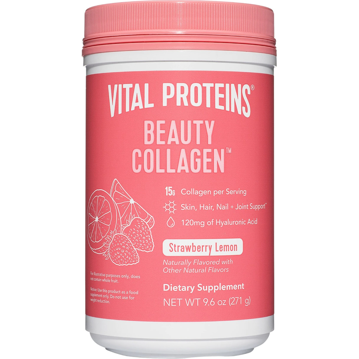 ca2aeaa515816_850502008444.png Colagen cu aroma de capsuni si lamaie Beauty Collagen, 325g, Vital Proteins