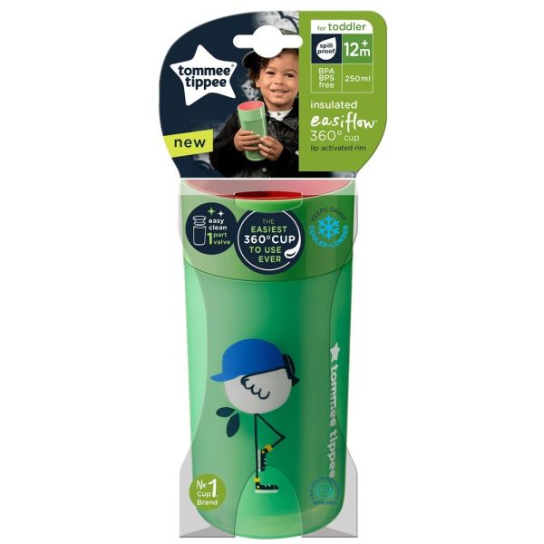 Cana izoterma Tommee Tippee Easy Flow 250 ml 12 luni +