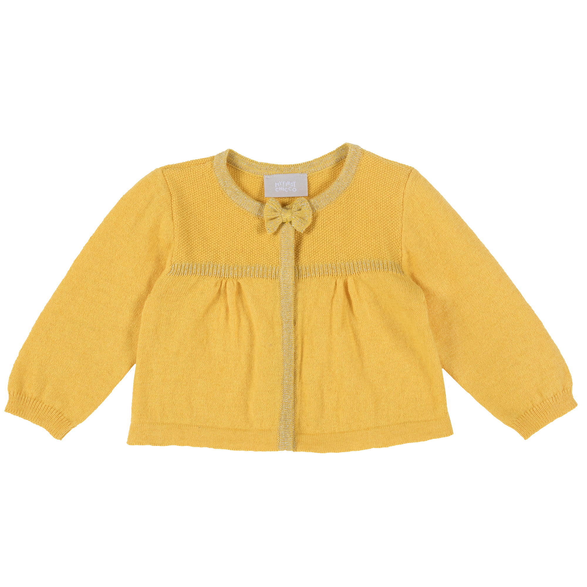 Cardigan copii Chicco, galben deschis