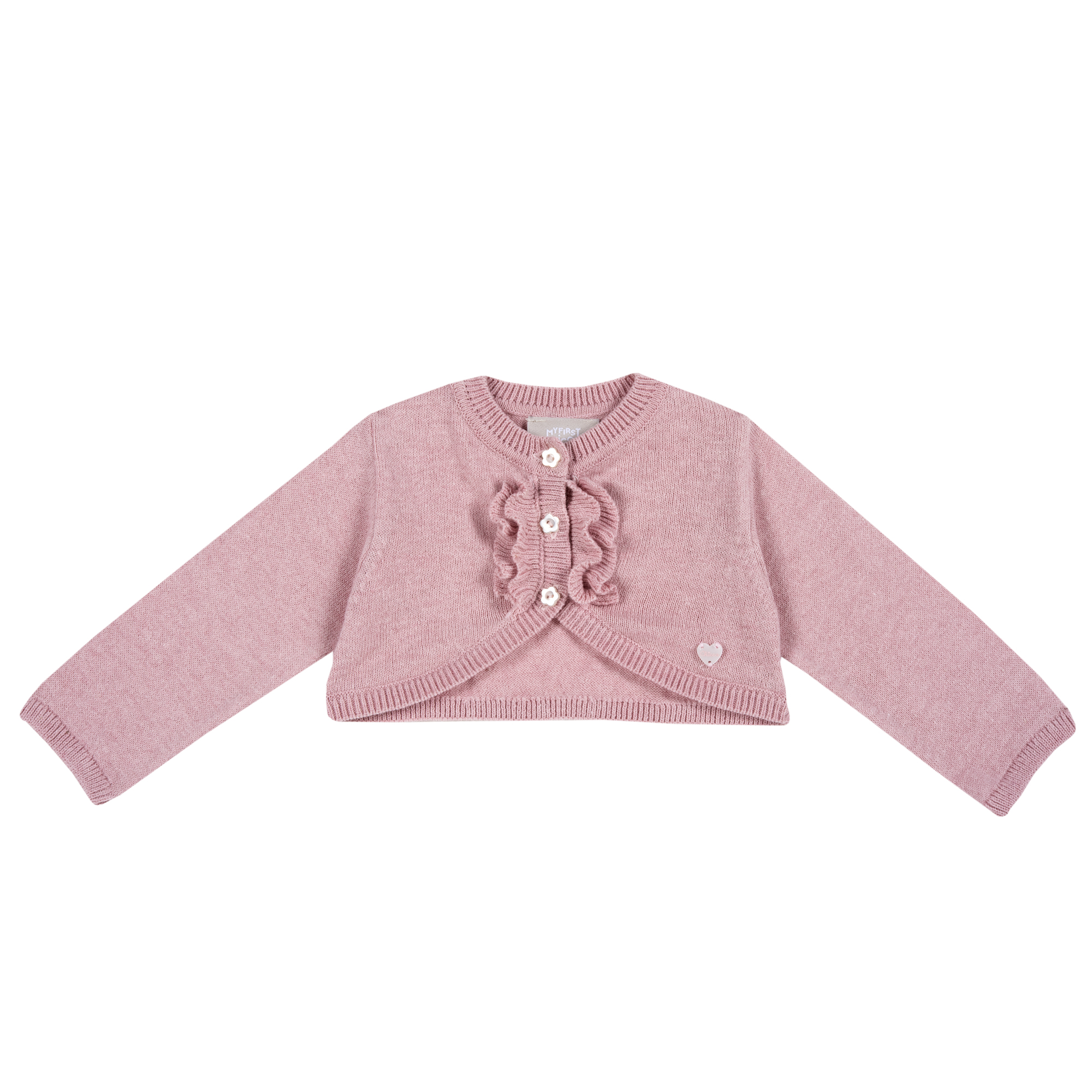 Cardigan copii Chicco, volanase, ciclamen, 09505