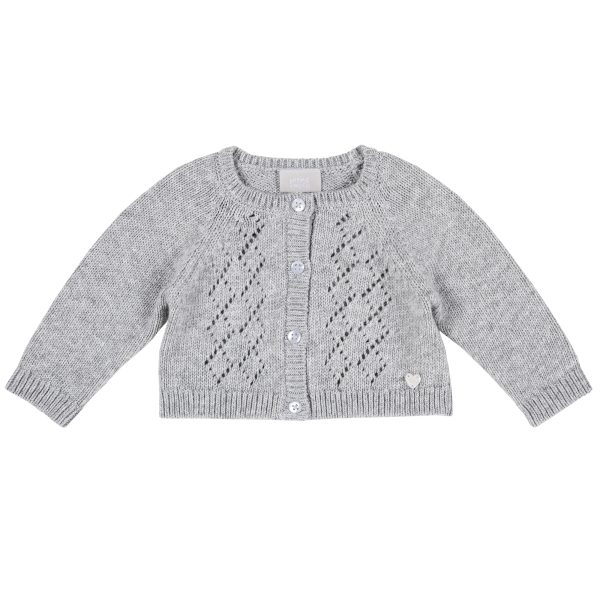 Cardigan copii Chicco, gri deschis