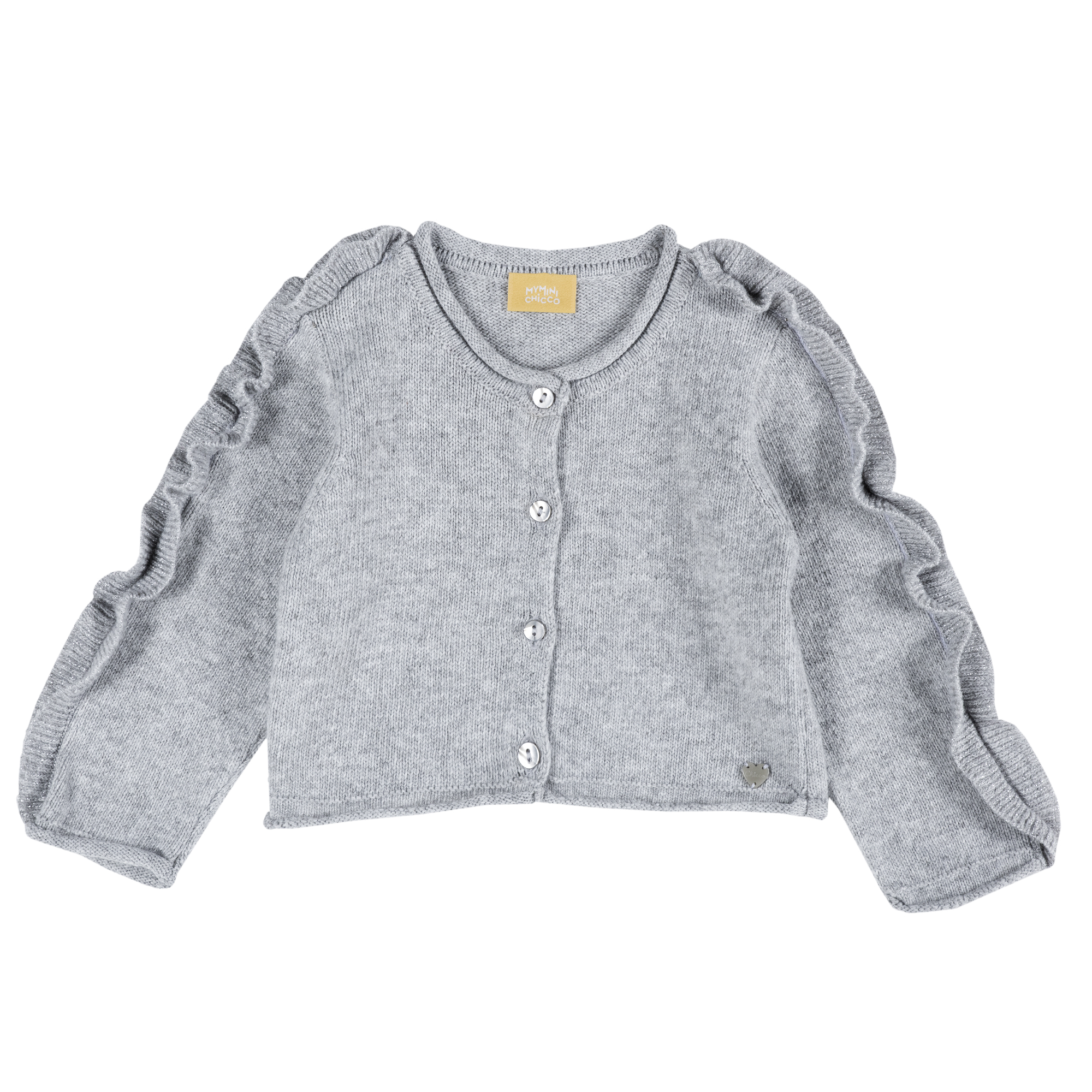 Cardigan copii Chicco, gri deschis