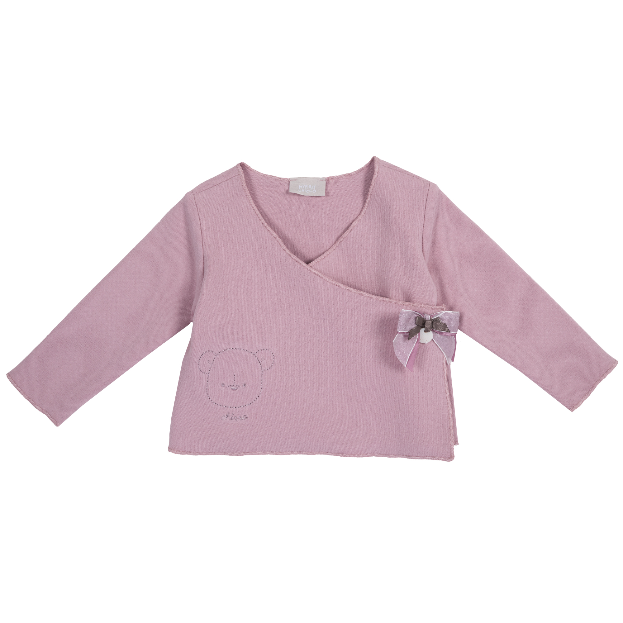 Cardigan copii Chicco, jerse elastic, corai, 96922