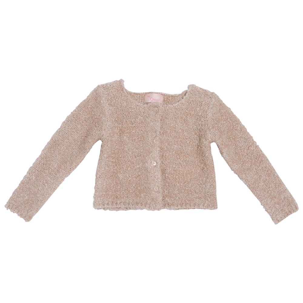Cardigan Chicco, tricotat, roz, 96285